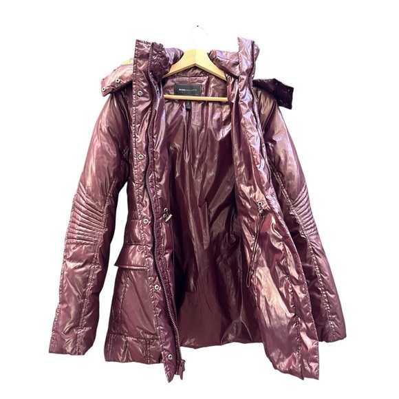 Bcbgmaxazria midi glossy jacket coat - Picture 5 of 11